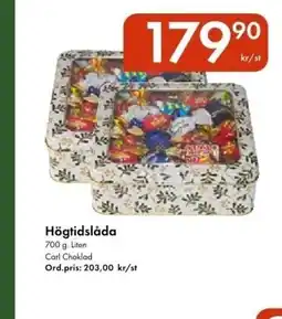 Snabbgross CARL CHOKLAD Högtidslåda erbjuda