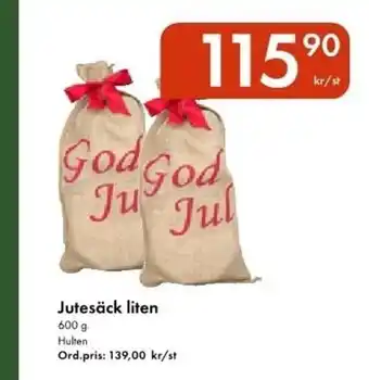 Snabbgross HULTEN Jutesäck liten erbjuda