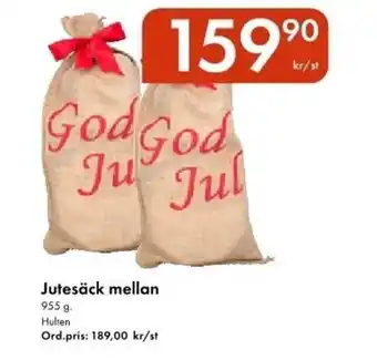 Snabbgross HULTEN Jutesäck mellan erbjuda