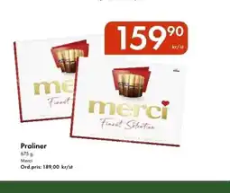 Snabbgross MERCI Praliner erbjuda
