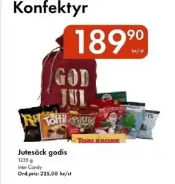 Snabbgross INTER CANDY Jutesäck godis erbjuda