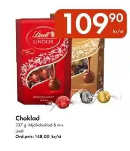 Snabbgross LINDT Choklad erbjuda