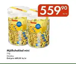 Snabbgross MARABOU Mjölkchoklad mini erbjuda