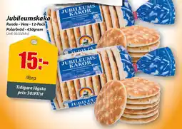 Extra Mjällby Stormarknad RUNDA Jubileumskaka erbjuda