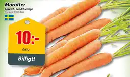 Extra Mjällby Stormarknad Morötter erbjuda