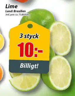Extra Mjällby Stormarknad Lime erbjuda