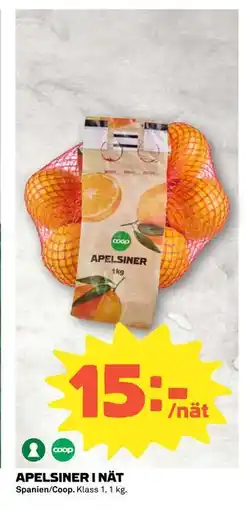 Coop APELSINER I NÄT, SEK 15 erbjuda
