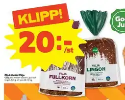 Stora Coop Mjukt bröd Vilja, SEK 20 erbjuda