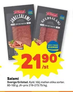 Stora Coop Salami, SEK 21.9 erbjuda