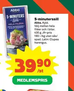 Stora Coop 5-minuterssill, Medlemspris erbjuda