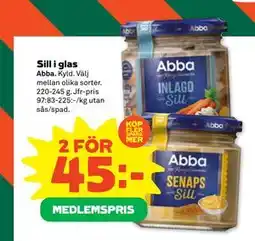Stora Coop Sill i glas, Medlemspris erbjuda