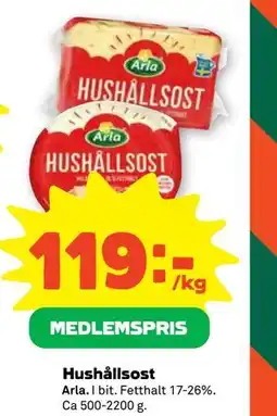 Stora Coop Hushållsost, Medlemspris erbjuda