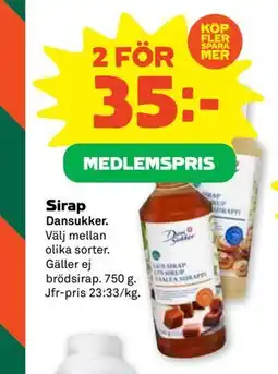 Stora Coop Sirap, Medlemspris erbjuda