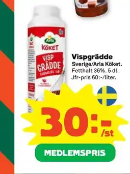 Stora Coop Vispgrädde, Medlemspris erbjuda