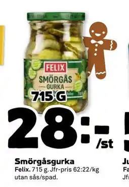Stora Coop Smörgåsgurka, SEK 28 erbjuda
