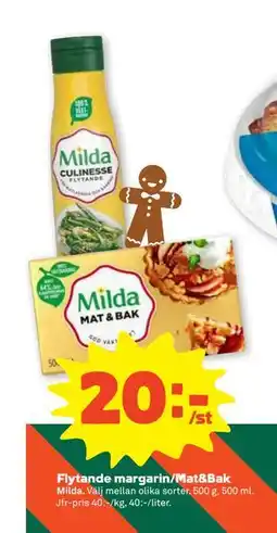Stora Coop Flytande margarin/Mat&Bak, SEK 20 erbjuda