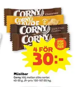 Stora Coop Müslibar, SEK 30 erbjuda