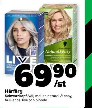 Hårfärg, SEK 69.9
