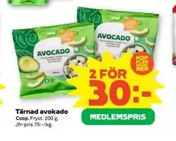 Stora Coop Tärnad avokado, Medlemspris erbjuda