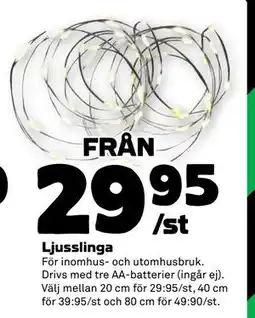 Stora Coop Ljusslinga, SEK 29.95 erbjuda