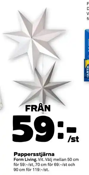 Stora Coop Pappersstjärna, SEK 59 erbjuda