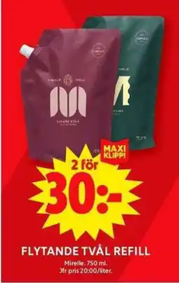 ICA Maxi Mirelle Flytande tvål refill erbjuda