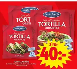 ICA Maxi Santa Maria Tortillabröd erbjuda
