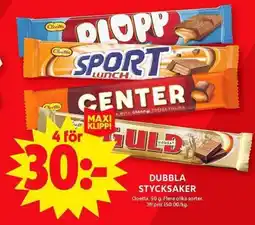 ICA Maxi Cloetta Dubbla stycksaker erbjuda