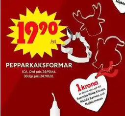 ICA Maxi ICA Pepparkaksformar erbjuda
