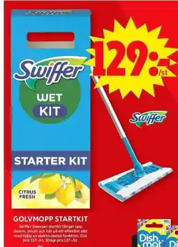 ICA Maxi Swiffer Golvmopp startkit erbjuda