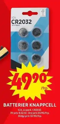 ICA Maxi ICA Batterier knappcell erbjuda