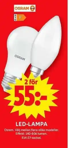 ICA Maxi OSRAM Led-lampa erbjuda