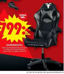 ICA Maxi Gamingstol erbjuda