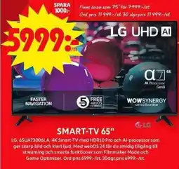 ICA Maxi LG Smart-TV65" 65UA73006LA erbjuda