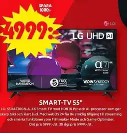 ICA Maxi LG Smart-TV55" 55UA73006LA erbjuda