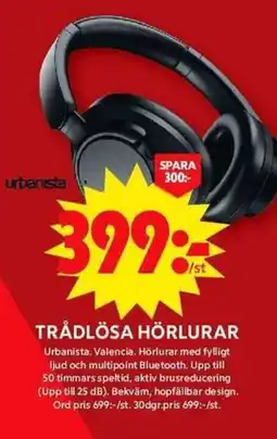 ICA Maxi Urbanista Trådlösa hörlurar erbjuda
