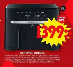 ICA Maxi OBH NORDICA Airfryer dubbel erbjuda