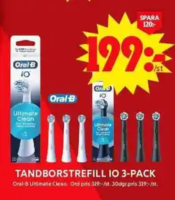 ICA Maxi Oral-B Tandborstrefill IO erbjuda