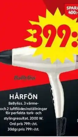 ICA Maxi BaByliss Hårfön erbjuda