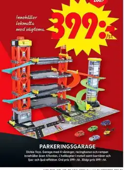 ICA Maxi Dickie Toys Parkeringsgarage erbjuda