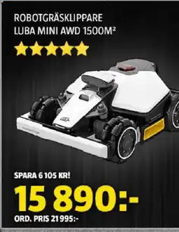 Bauhaus Robotgräsklippare Luba mini awd 1500m² erbjuda