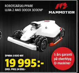 Bauhaus Robotgräsklippare Luba 2 awd 3000x 3000m² erbjuda