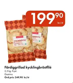 Snabbgross Gastrino Färdiggrillad kycklingbröstfilé erbjuda