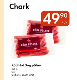 Snabbgross Göl Röd Hot Dog pölser erbjuda