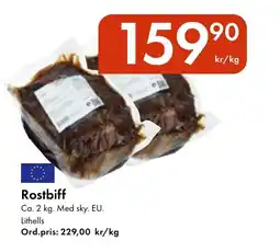 Snabbgross Lithells Rostbiff erbjuda