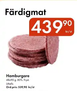 Snabbgross Lithells Hamburgare erbjuda
