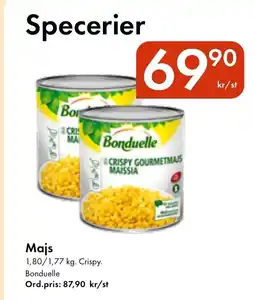 Snabbgross Bonduelle Majs erbjuda