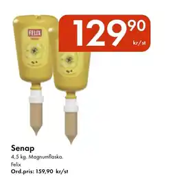 Snabbgross FELIX Senap erbjuda
