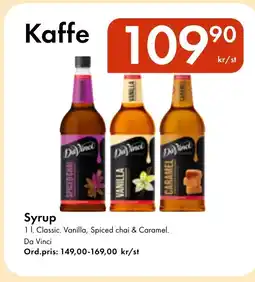 Snabbgross Da Vinci Syrup erbjuda