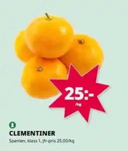 Tempo Clementiner erbjuda